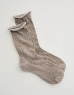 Aerie Knit Pointelle Crew Socks