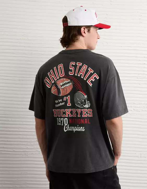 AE Boxy Ohio State Buckeyes Graphic T-Shirt - Image 2