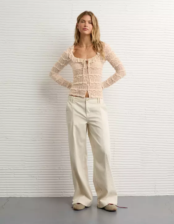 AE Ruffle Neck T-Shirt - Image 5