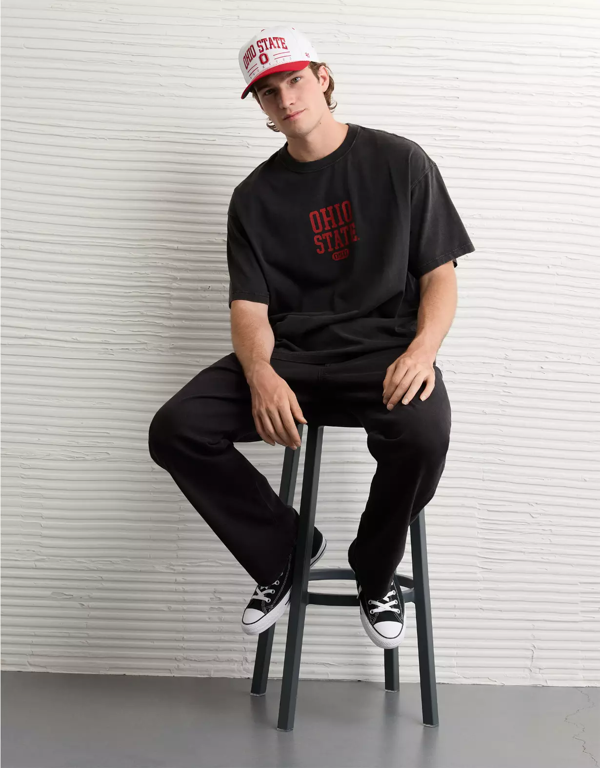 AE Boxy Ohio State Buckeyes Graphic T-Shirt