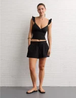 AE Sunchaser Knit High-Waisted Pull-On Short