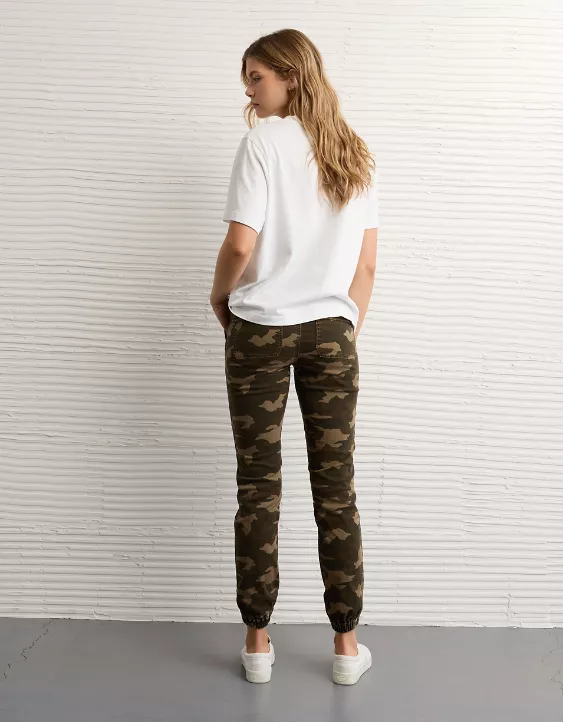 AE Camo Stretch High-Waisted Jegging Jogger - Image 2