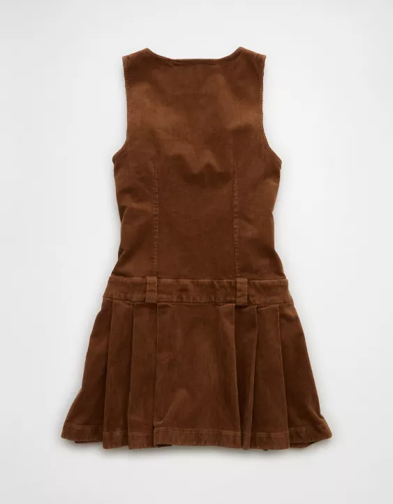 AE Pleated Corduroy Mini Dress - Image 4