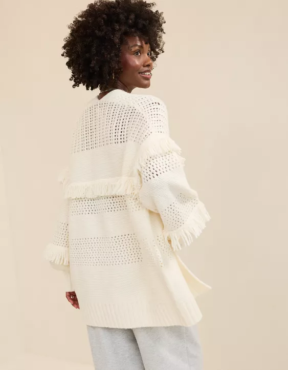 Aerie Fringe Cardigan - Image 3