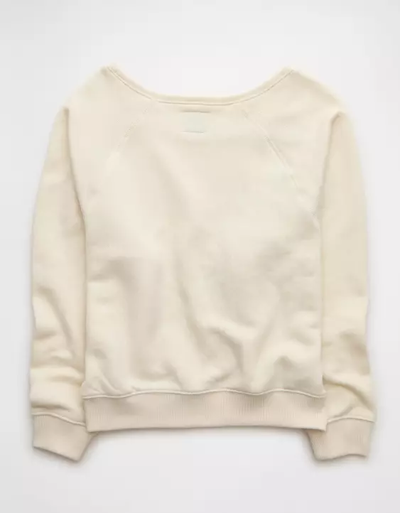 AE Alabama Crimson Tide Graphic Off The Shoulder Sweatshirt - Image 4