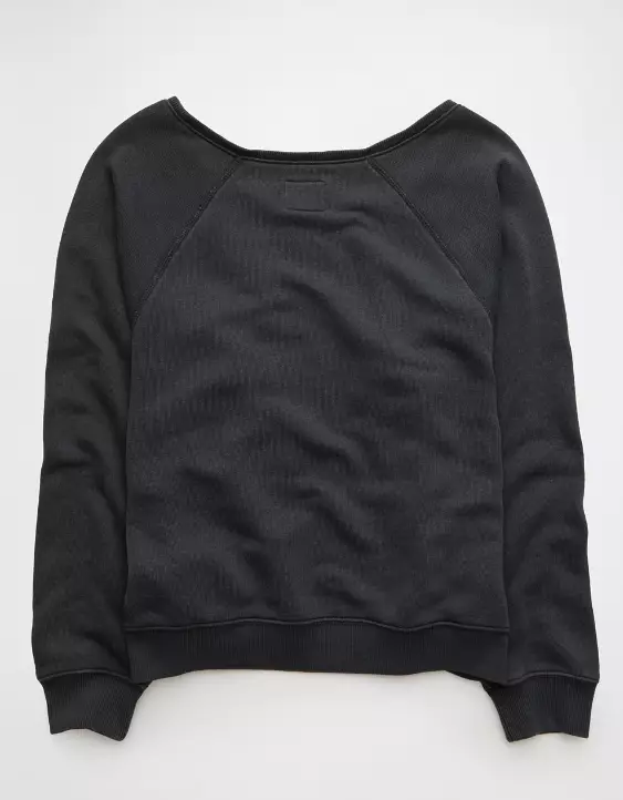 AE Texas Longhorns Graphic Off The Shoulder Sweatshirt - Image 4