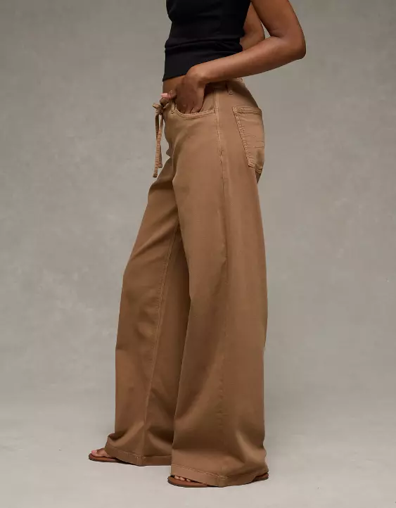 AE Dreamy Drape Stretch Low-Rise Ultra Wide-Leg Pant - Image 6