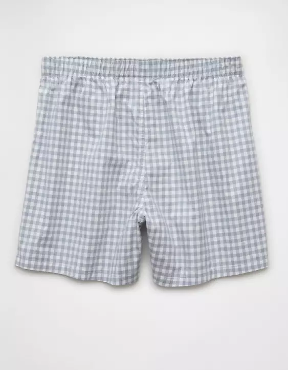 AEO Men's Plaid Stretch Boxer Short - Image 4