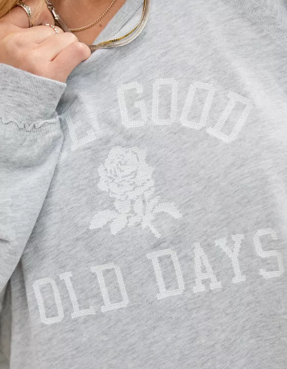 Aerie Cozy Long Sleeve Oversized Boyfriend T-Shirt - Image 6