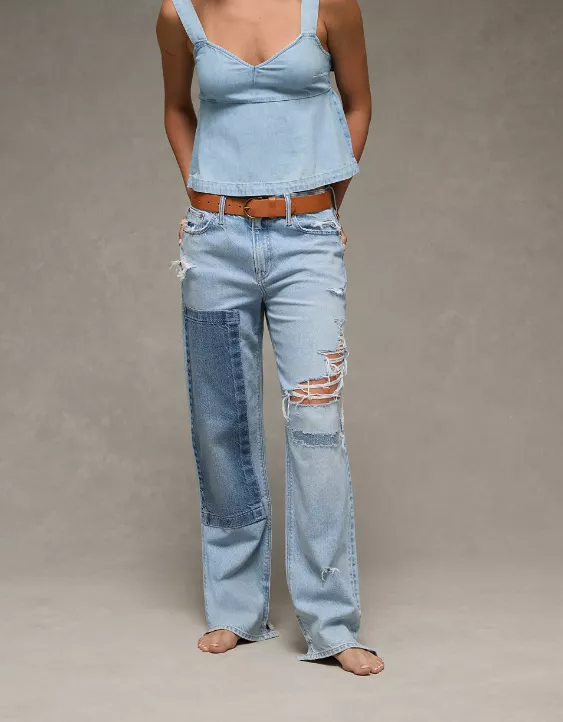 AE Strigid Low-Rise Baggy Straight Jean - Image 2