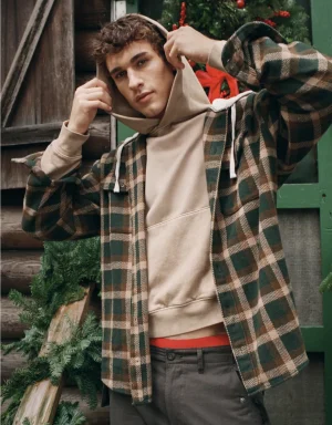 AE Hooded Flannel Shirt