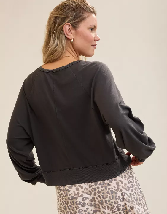 Aerie Happy Snit Henley T-Shirt - Image 2