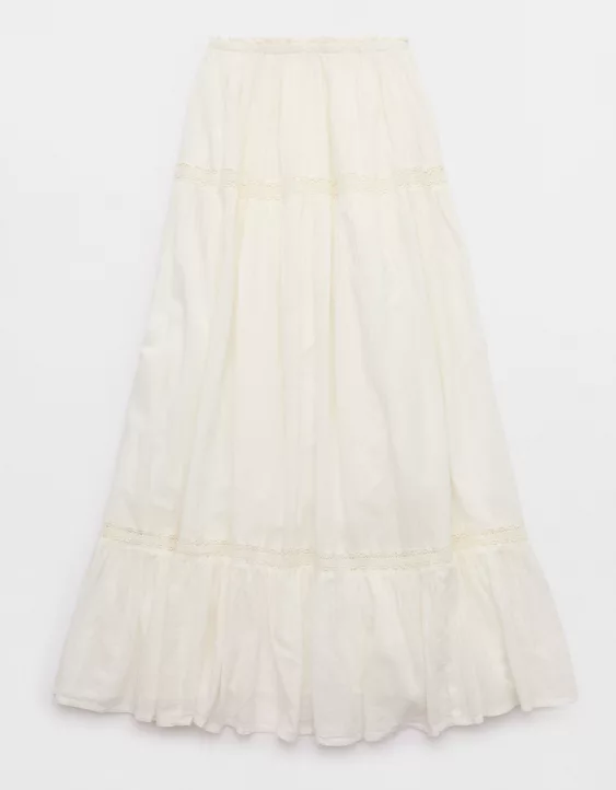 Aerie Lace Trim Maxi Skirt - Image 4