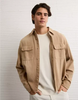 AE Boxy Flannel Shirt