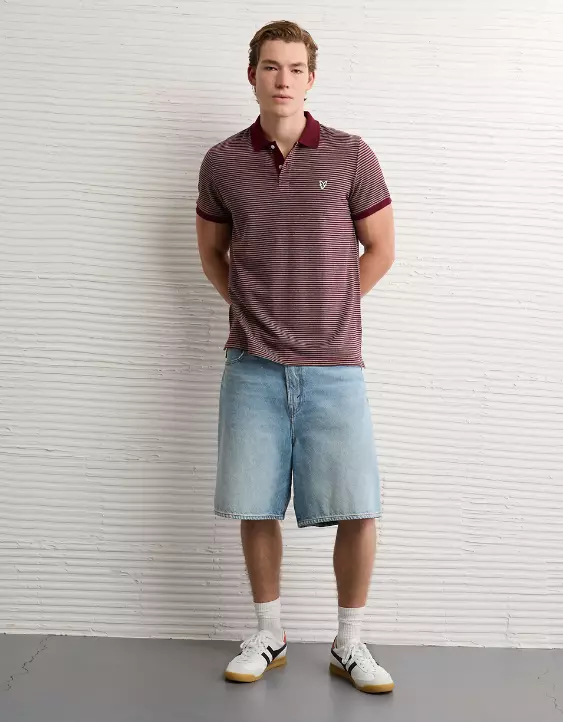 AE Lived-In Slim Fit Pique Polo Shirt - Image 4