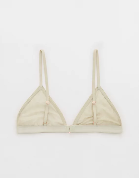 Show Off Heart Mesh Triangle Bralette - Image 5