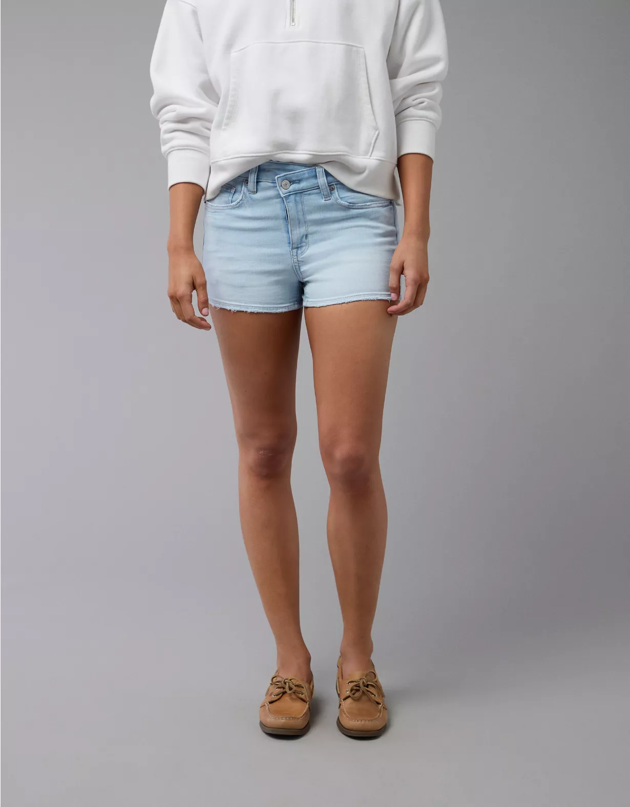AE Next Level High-Waisted Denim Short Short