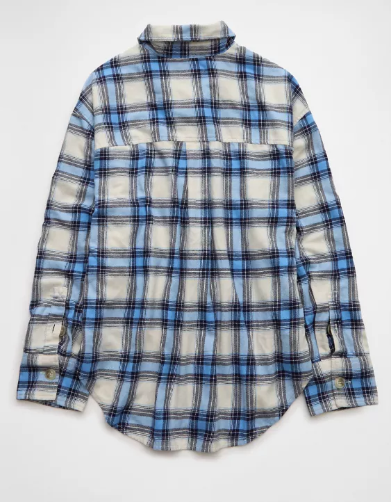 AE Plaid Button-Up Shirt - Image 4