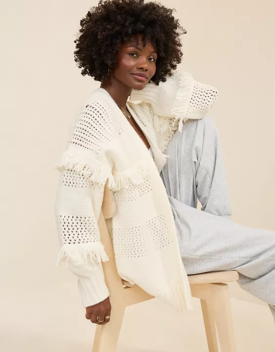 Aerie Fringe Cardigan - Image 2