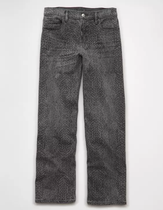 AE Stretch Snake Print High-Waisted Stovepipe Jean - Image 3