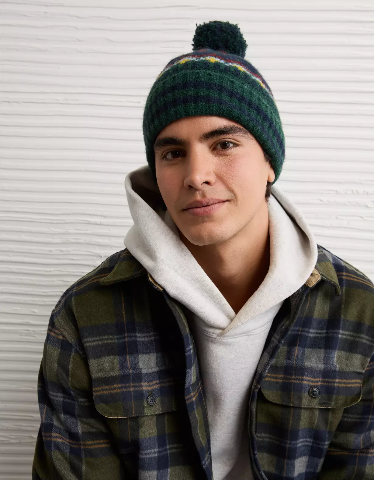 AE Fairisle Pom Beanie