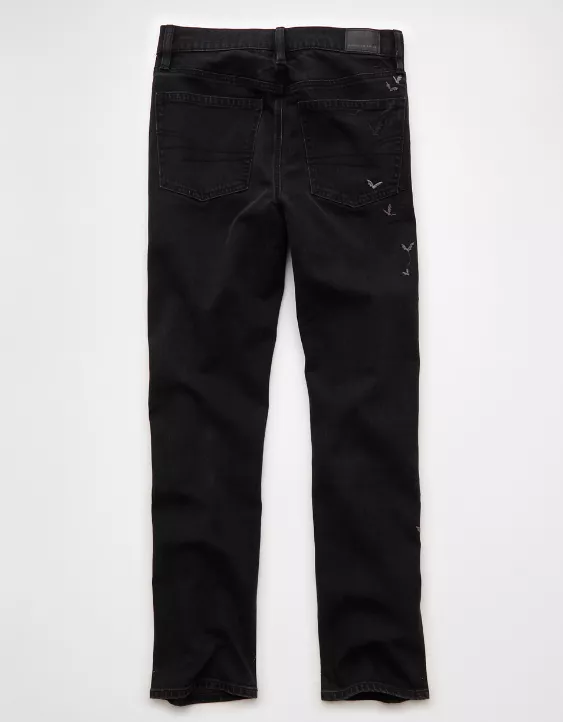 AE Stretch Super High-Waisted Bat Straight Jean - Image 4