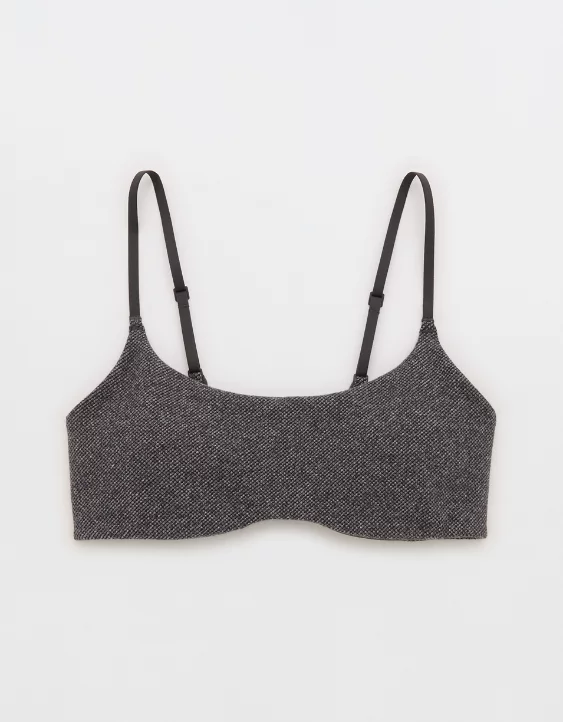 OFFLINE By Aerie Jacquard Twill Curved Band Sports Bra - Image 4