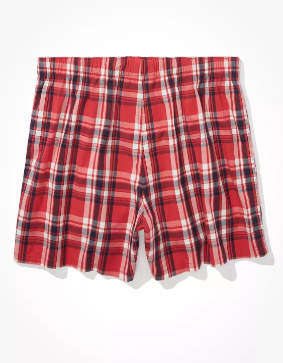 AEO Men's Plaid Stretch Boxer Short - Image 4
