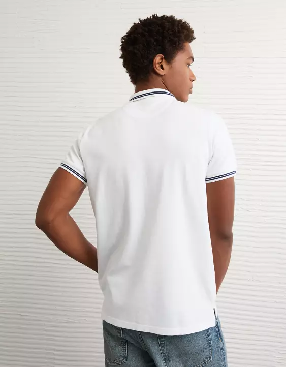 AE Lived-In Slim Fit Pique Polo Shirt - Image 2