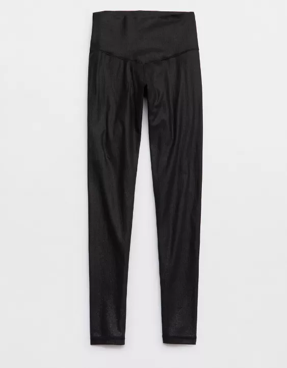 OFFLINE By Aerie Real Me XTRA Rib Foil Legging - Image 3