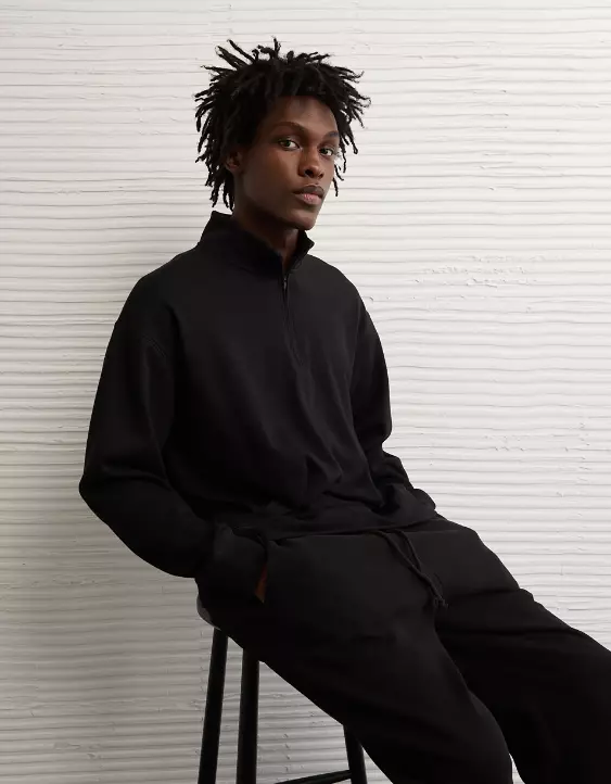 AE 24/7 Boxy Quarter-Zip Sweatshirt - Image 7