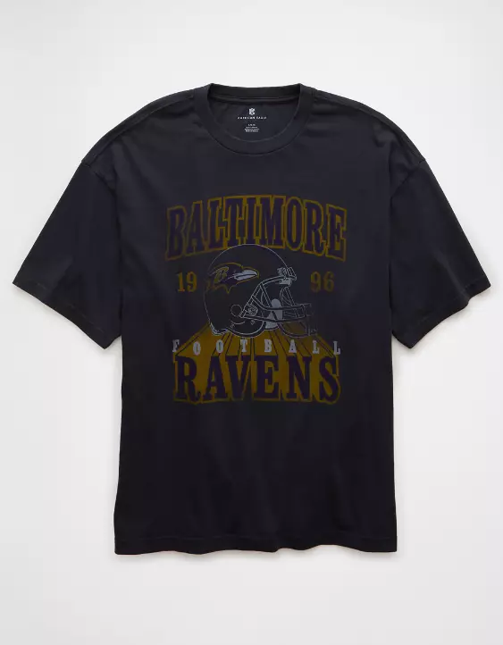 NFL Boxy Baltimore Ravens Graphic T-Shirt - Image 3