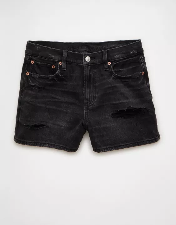 AE Strigid Super High-Waisted Relaxed Denim Short - Image 3