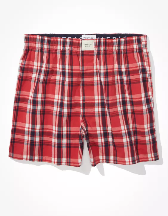 AEO Men's Plaid Stretch Boxer Short - Image 3
