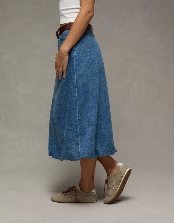 AE High-Waisted Bubble Midi Skirt - Image 5