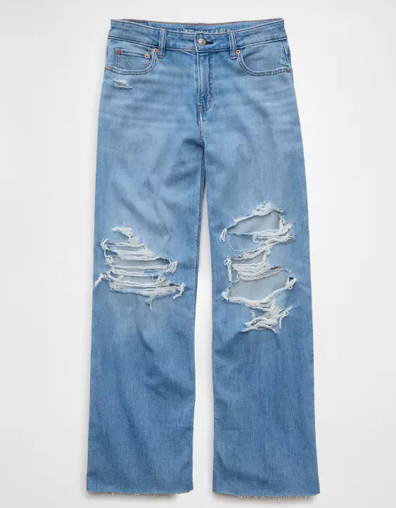 AE Dreamy Drape Stretch Ripped Low-Rise Baggy Wide-Leg Jean - Image 3