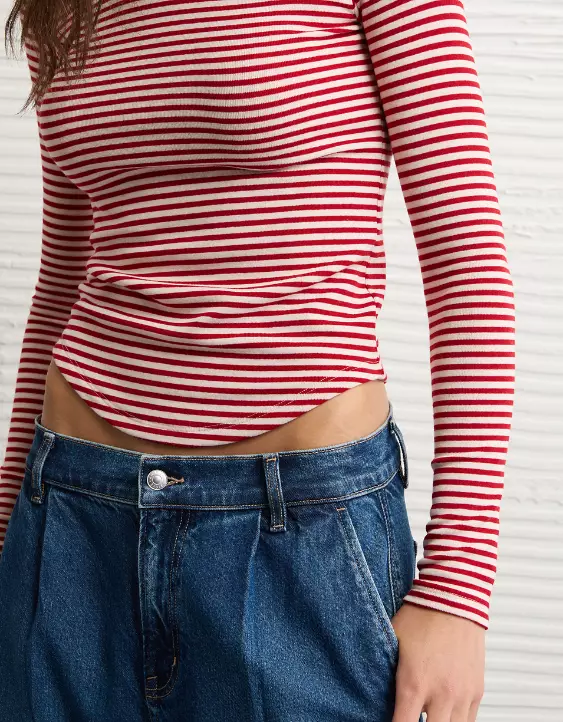 AE Long Sleeve Cozy Crew Neck T-Shirt - Image 6