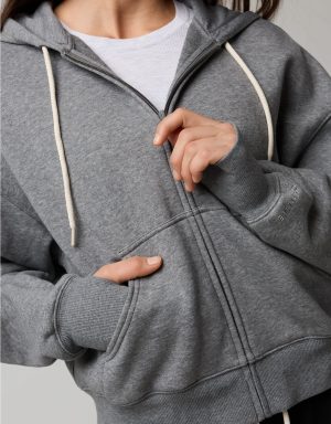 OFFLINE By Aerie Cloud Fleece Classic Full Zip Sweatshirt